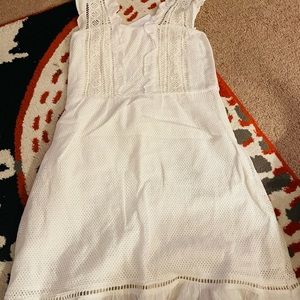NWT Mango summer cotton dress. Lightweight, no zipper, stretch back.